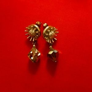Vintage silver flower earrings